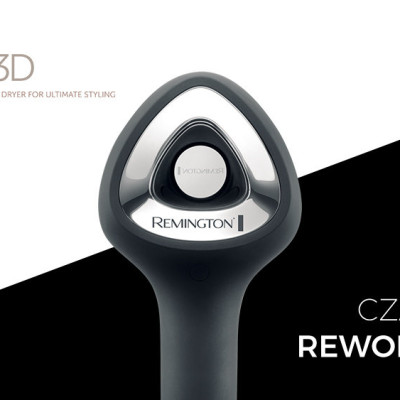 Máy sấy tóc Remington Air3D D7779 Haartrockner màu trắng/đen Hàng chính hãng