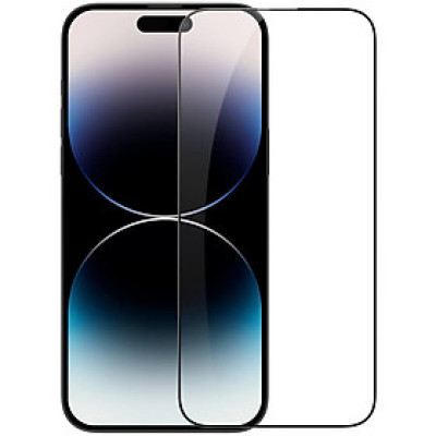 Miếng dán kính cường lực full  3D cho iPhone 14 Pro Max (6.7 inch) hiệu Nillkin Amazing CP+ Pro (Phủ Nano, vát cạnh 2.5D, mỏng 0.33mm) - hàng nhập khẩu