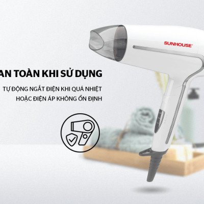 Máy Sấy Tóc SUNHOUSE SHD2308W - Hàng Chính Hãng