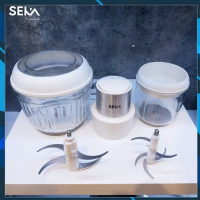 Máy Xay Thịt Thủy Tinh 2 Cối SEKA SK2287 Đa Năng 500W Tặng Kèm Lưỡi Đánh Ruốc- HÀNG CHÍNH HÃNG MINIIN