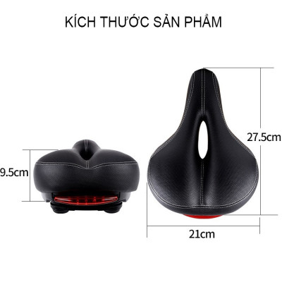 Yên Xe Đạp Thể Thao Có Đèn Báo Hiệu Cảnh Báo Đằng Sau - Hàng Nhập Khẩu