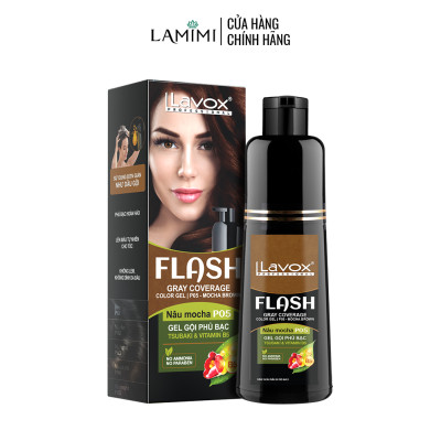 GEL GỘI PHỦ BẠC FLASH 200ML ( P02 - NÂU ĐEN)