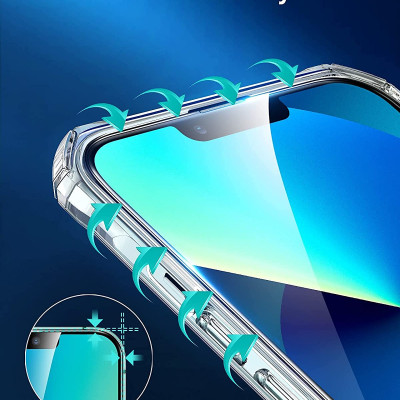 Miếng Dán Kính Cường Lực ESR Ultra Tough cho iPhone 13 Pro Max (Bộ 2 Miếng) - Hàng Nhập Khẩu