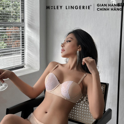 Áo Ngực Cúp Ngang Phối Viền Ren  Miley Lingerie BRM09202