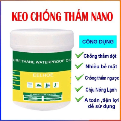 Keo chống thấm trong suốt quét mạch gạch ốp lát , vết nứt trên bề mặt Redkeev kèm cọ cao câp