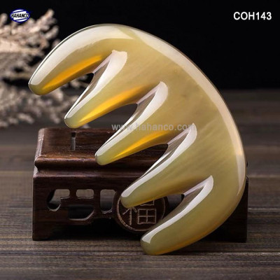 Lược sừng răng thưa thần thánh - COH143 (Size: S - 9cm) Massage đầu giúp lưu thông máu đả thông kinh mạch 