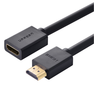 Cáp Nối Dài HDMI Ugreen HD107 10141 (1m) - Đen - Hàng Chính Hãng