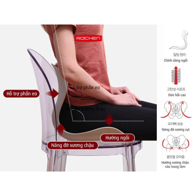 Ghế chỉnh dáng ngồi đúng - Roichen Hàn Quốc (Made in Korea). Combo cho gia đình.