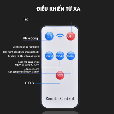 Đèn năng lượng mặt trời cảm biến di chuyển 200w,300w,400w - An Toàn, tiết kiệm điện, lớp IP chống nước, bụi - D1378