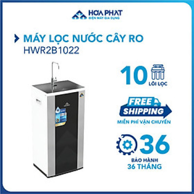 Máy lọc nước RO tủ đứng 10 lõi Hòa Phát HWR2B1022 - Bảo hành 36 tháng - Hàng chính hãng