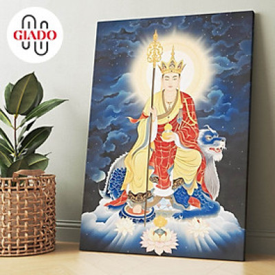 Tranh ảnh thờ treo tường hoặc tranh để bàn mẫu Địa Tạng Vương Bồ Tát và Đế Thính