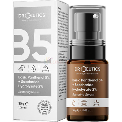 Tinh chất dưỡng ẩm DrCeutics Basic Panthenol 5% + Saccharide Hydrolysate 2% (30g) - Hàng chính hãng