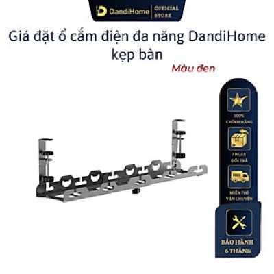 Giá đỡ treo ổ cắm điện đa năng DandiHome không cần đục lỗ - Máng treo dây điện decor phòng làm việc