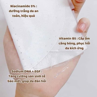 Mặt nạ Senademar Sodium DNA B5 mask 25ml hạn 2027 - 1 miếng lẻ