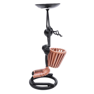 Chân Đế Nến Mỹ Thuật Eden Candle Hình Cô Gái Gùi EDC-N126