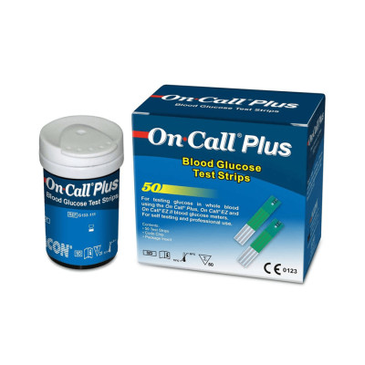 Hộp 50 Que Thử Đường Huyết ON CALL Plus