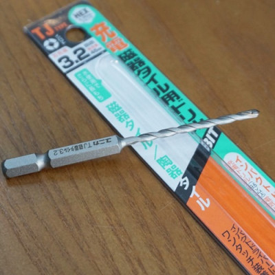 Combo Vít bê tông 4mm đầu bằng F438 & Mũi khoan gạch men 3.2mm đuôi lục giác Unika (Không cần tắc kê nhựa)