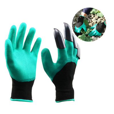 Bao tay làm vườn - Găng tay chuyên dụng làm vườn có móng vuốt, chống thấm nước , Cao su Latex co giãn đàn hồi tốt siêu bền