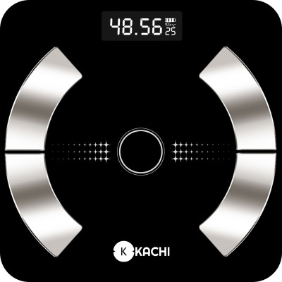 Cân điện tử bluetooth phân tích chỉ số cơ thể Kachi MK223 - Màu đen - Hàng chính hãng