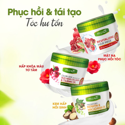 Mặt Nạ Phục Hồi Tóc Tinh Chất Lựu M.PROS 300ml