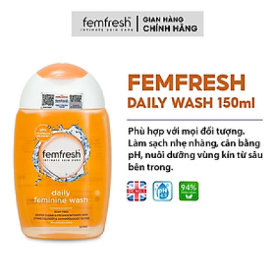 Dung dịch vệ sinh Anh Femfresh active fresh wash giúp làm sạch sẽ, thơm mát, ngăn ngừa viêm, ngứa, nấm phụ khoa - QuaTangMe Extaste