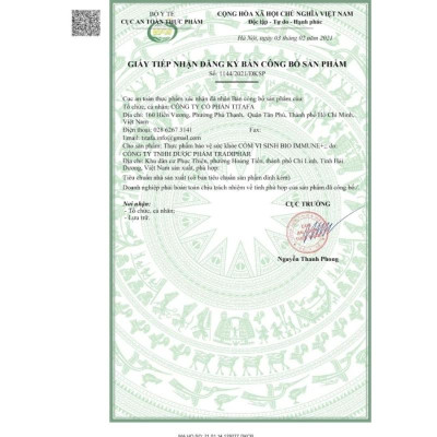 Cốm vi sinh BIO IMMUNE+ - Hộp 25 gói - Hỗ trợ bổ sung lợi khuẩn đường ruột, cải thiện hệ tiêu hóa