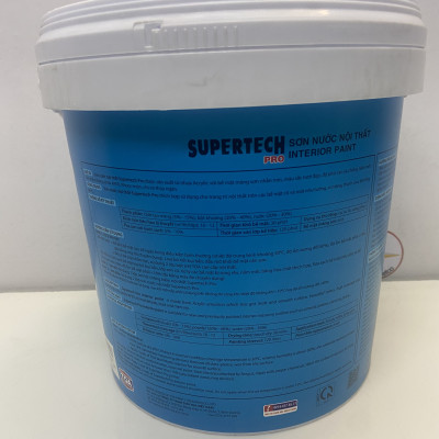 Sơn Nước Toa Supertech nội thất màu xanh lá 7658 _5L