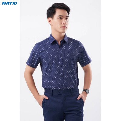 Sơ mi nam cộc tay May 10 form SlimFit mã 010121135 349