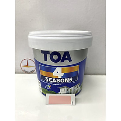 Sơn phào chỉ trong và ngoài nhà Toa 4 Seasons Tropic Shield màu hồng nhạt B- 8081_1L
