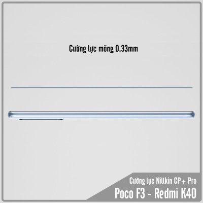  Cường lực cho Xiaomi Poco F3 - Redmi K40  Nillkin CP+ PRO FULL viền đen - Hàng nhập khẩu
