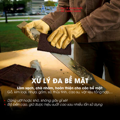 Nhám Bùi Nhùi Cao Cấp 3M Scotch Brite 7447 - Làm Sạch, Mài Cạnh, Cải Thiện Bề Mặt,Làm Xước