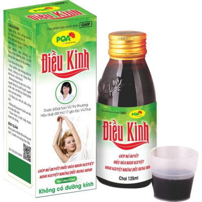 Điều Kinh PQA Giúp Bổ Huyết Điều Hòa Kinh Nguyệt, Giảm Đau Bụng Rong Kinh Hộp 125ml