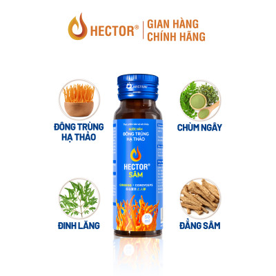 Nước Nấm Đông Trùng Hạ Thảo HECTOR Sâm tăng cường đề kháng, bồi bổ cơ thể