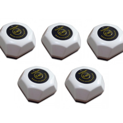 Bộ chuông gọi phục vụ không dây Quickbell S101 + 5 nút chuông C100 cho nhà hàng, quán cà phê...