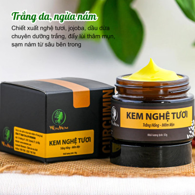 Bộ dưỡng trắng hồng da mặt và sáng da body Wonmom ( 1 kem nghệ tươi + 1 cốt n.ghệ hạ thổ)
