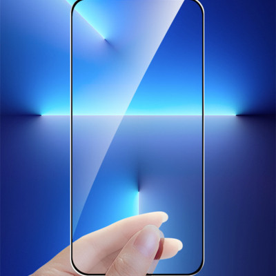 Kính Cường Lực Full Viền Đen GOR cho iPhone 14 / 14 Plus / 14 Pro / 14 Pro Max - Hàng Nhập Khẩu