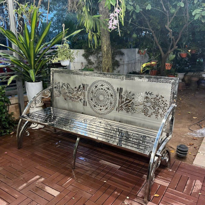 Ghế sân vườn Tundo Inox 304 cao cấp, thông minh tiện lợi
