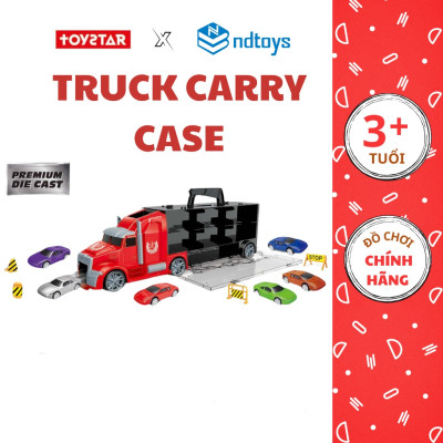 TOYSTAR - 666-11K Bộ mô hình xe ô tô chuyên chở gồm 6 ô tô (KT 42.5x9.5x15cm)