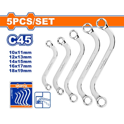 BỘ 5 CỜ LÊ HAI ĐẦU VÒNG HÌNH CHỮ S WFR4405 WADFOW - HÀNG CHÍNH HÃNG