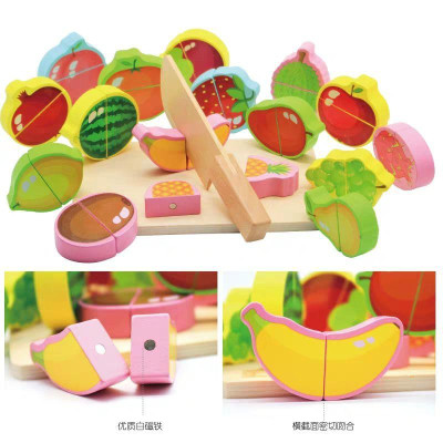 Đồ chơi Cắt Hoa Quả Bằng Gỗ Kèm Hộp Xịn Xò Cho Bé