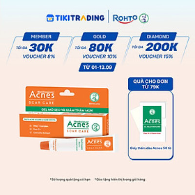 Kem mờ sẹo và thâm dạng gel Acnes Scar Care 12g