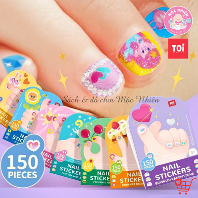 Đồ chơi Dán Móng Tay và Hình Xăm Nail Stickers and Tatoos Chính hãng TOI - Dành cho bé từ 3 tuổi+