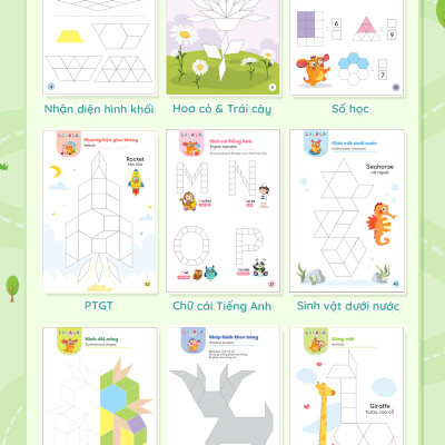 Đồ chơi xếp hình nam châm Lala Wooderland bằng gỗ cao cấp phát triển tư duy sáng tạo logic cho bé - Lalala baby