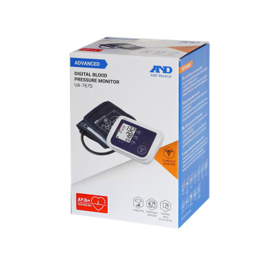 Máy đo huyết áp bắp tay tự động AND UA-767S Cảnh báo nhịp tim không đều/rung nhĩ (%IHB/AFib)