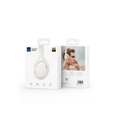 Tai nghe chụp bluetooth không dây Wiwu Soundcool Headset TD-02 Wireless tương thích với các dòng điện thoại, hỗ trợ nhạc Bluetooth/Aux - Hàng chính hãng