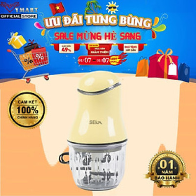 Máy xay đa năng cầm tay 6 lưỡi SEKA SK 1396 xay thịt, rau củ, xay tỏi ớt, Máy xay đồ ăn dặm cho bé cối thủy tinh - Hàng chính hãng