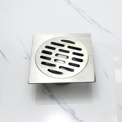 Ga thoát sàn ngăn mùi vượt trội chất liệu inox 304 cao cấp Hiwin FD-6322S bề mặt 120x120