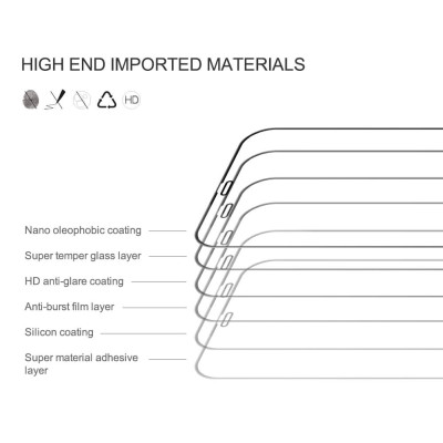 Miếng dán kính cường lực iPhone 12 / iPhone 12 Pro 6.1 inch hiệu Nillkin Amazing CP+ Pro  full màn hình 3D mỏng 0.23mm, Kính ACC Japan, Chống Lóa, Hạn Chế Vân Tay - Hàng chính hãng