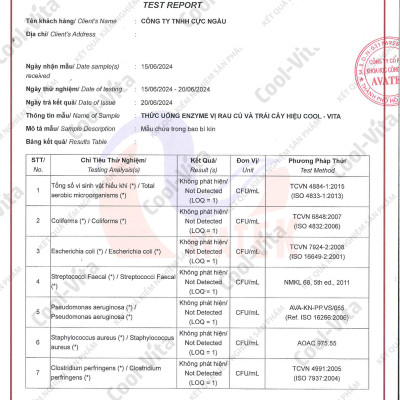 Nước Uống Bổ Sung Enzyme Chiết Xuất Từ Trái Cây và Rau Củ Hỗ Trợ Tiêu Hoá, Thanh Lọc Cơ Thể Coolvita - (45ml× 7 túi)/hộp