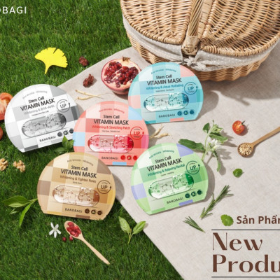 1 Miếng Mặt Nạ Giấy Banobagi Stem Cell Vitamin Mask 30g